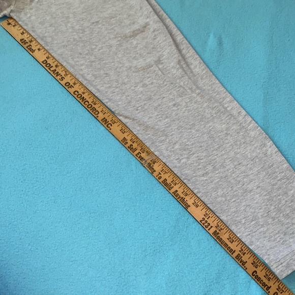 DREAMS pleated wrap style pull on jumpsuit heather gray dolman sleeves size S - Picture 3 of 12